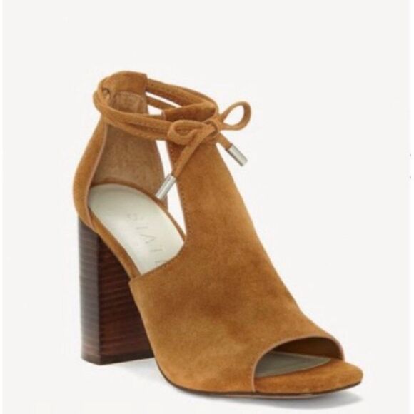 1. State Tilya Leather Block Heel Open Toe Sandals Size 7 - Picture 2 of 14